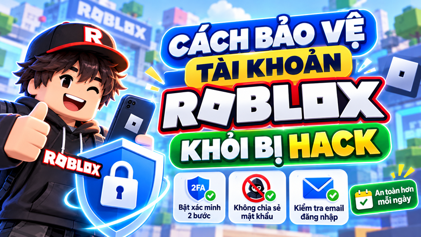 Cách bảo vệ tài khoản Roblox khỏi bị hack